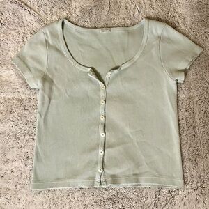 John Galt Light Blue Zelly Short Sleeve